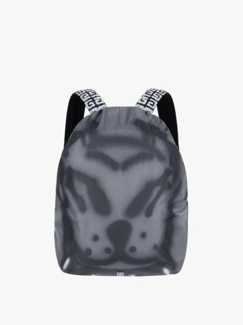 Givenchy ESSENTIEL U BACKPACK WITH TAG EFFECT DOG PRINTS WITH COVER