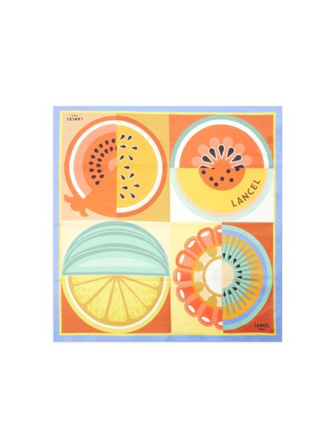 LANCEL Tutti Frutti cotton scarf