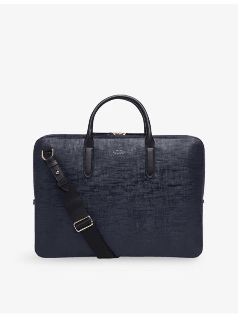 Smythson Panama Large Leather Briefcase