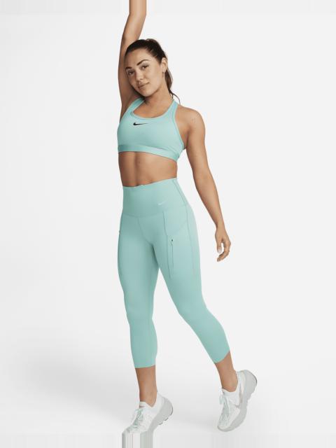 Nike Women's Go Firm-Support High-Waisted Cropped Leggings with Pockets