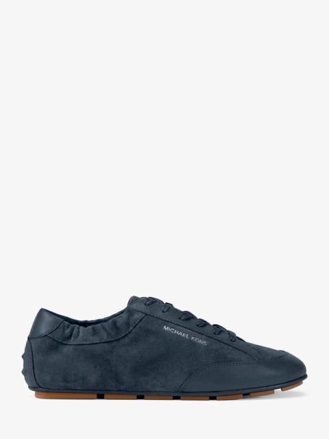 MICHAEL KORS Susie Suede and Leather Trainer