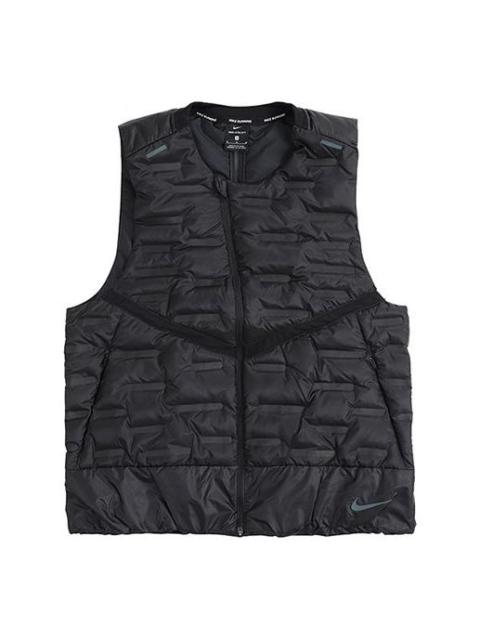 Nike Nike Aeroloft Stay Warm Woven Running Reflective Down Vest Black CU7798-010