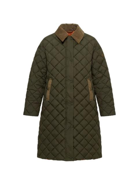 Save The Duck Sadie quilted corduroy-collar coat