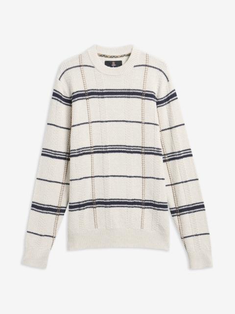 Barbour Fasey Cable-Knit Tartan Jumper