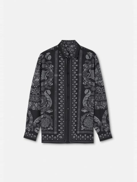 VERSACE Barocco Silhouette Silk Shirt