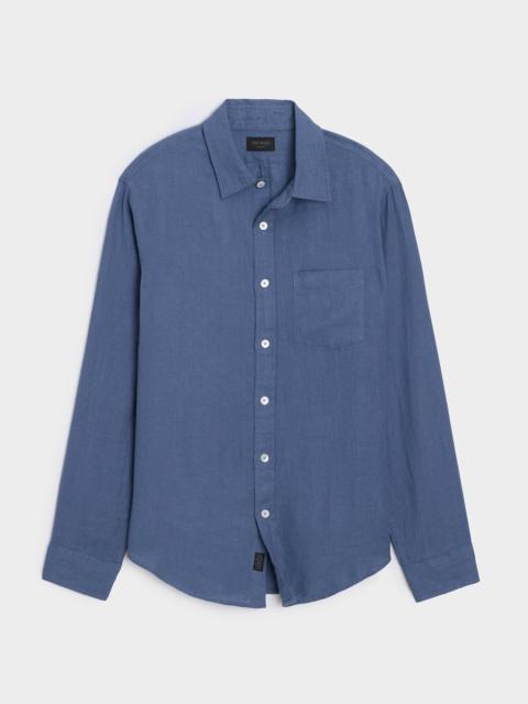TODD SNYDER Slim Sea Soft Irish Linen Point Collar Shirt