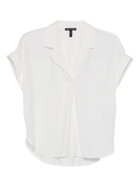 EILEEN FISHER notch-collar blouse