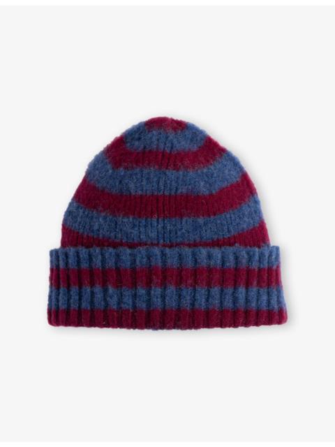 HOWLIN' Hard Working Striped Wool Beanie