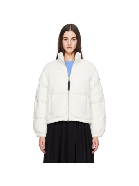 Canada Goose Off-White Fallon Fleece Puffer Down Jacket