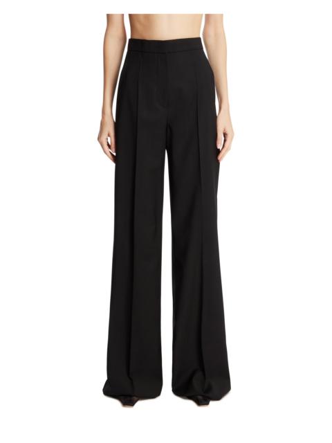 Black Straight-Leg Trousers