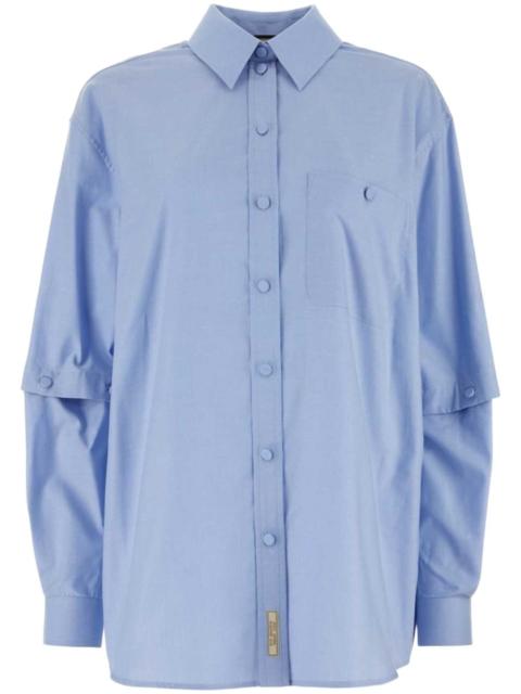 GUCCI logo-patch detachable-sleeve shirt