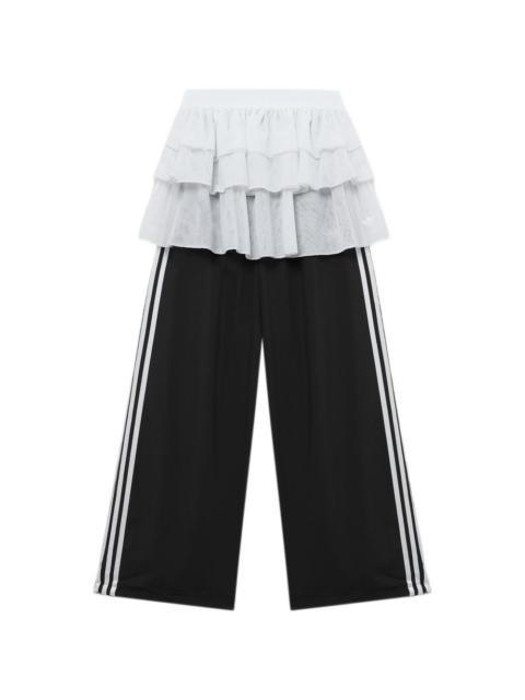 adidas ruffled 3-Stripes trousers
