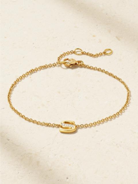 DAVID YURMAN 18-karat Gold And Diamonds Chain Bracelet