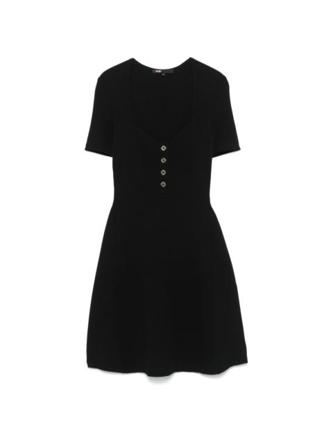 maje ribbed mini dress