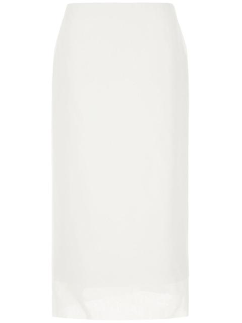 high-waisted pencil skirt