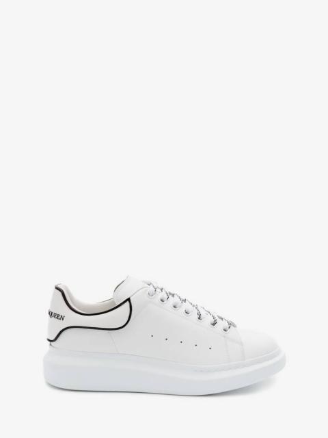 Alexander McQueen Men's Oversized Sneaker in White/black