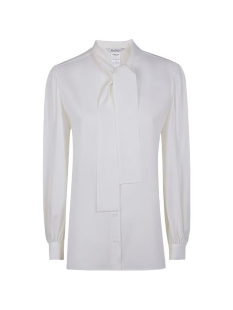 Max Mara Melania tie-neck shirt