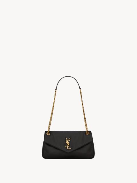SAINT LAURENT CALYPSO SMALL IN PLUNGED LAMBSKIN