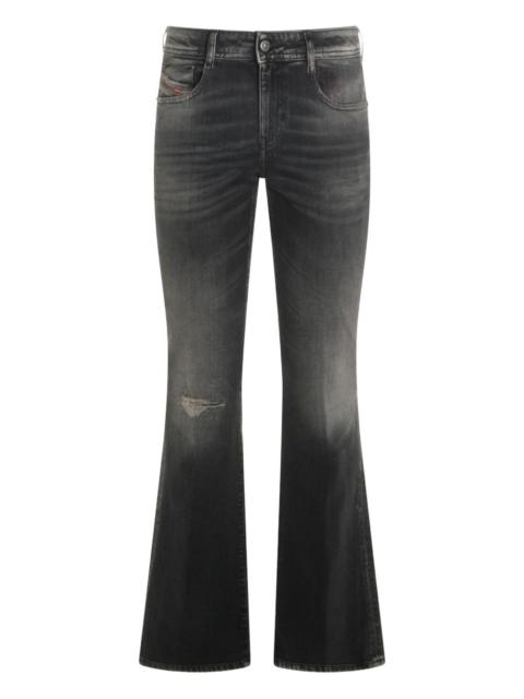 Diesel ripped bootcut jeans