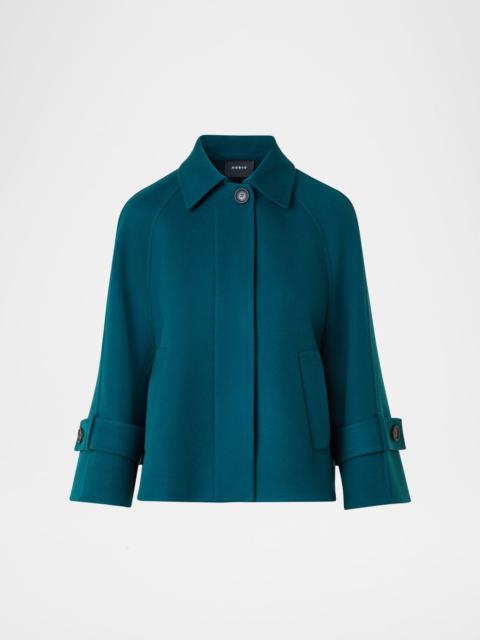 AKRIS Alisa Cashmere Double-Face A-Line Jacket