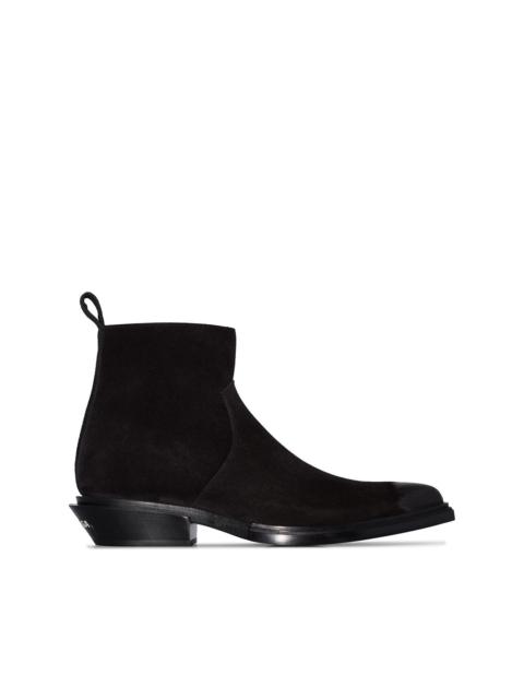 BALENCIAGA pointed toe ankle boots