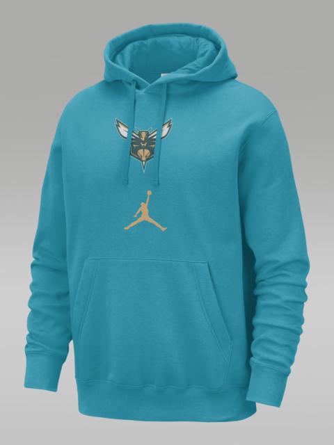 Jordan Men's Charlotte Hornets Club Fleece City Edition Jordan NBA Pullover Hoodie