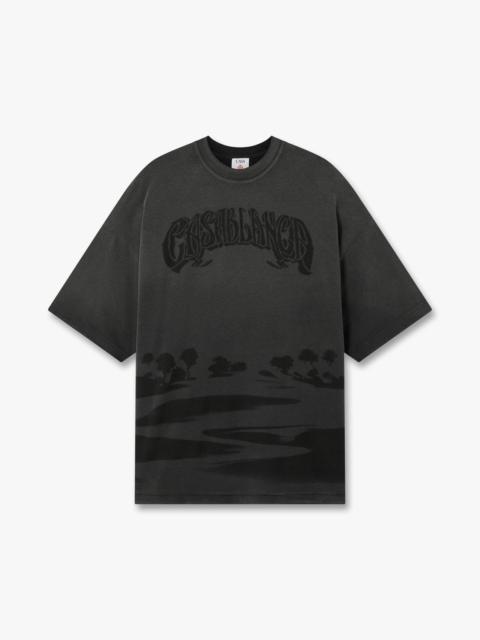 CASABLANCA Black Sands Washed Oversized Short Sleeve T-Shirt