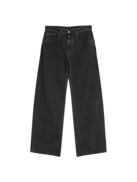 MM6 Maison Margiela MM6 Maison Margiela Wide Leg Black Wash Jeans