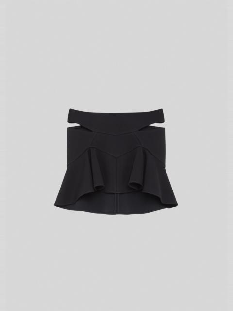 VERSACE Mini Skirt With Hip Slashes