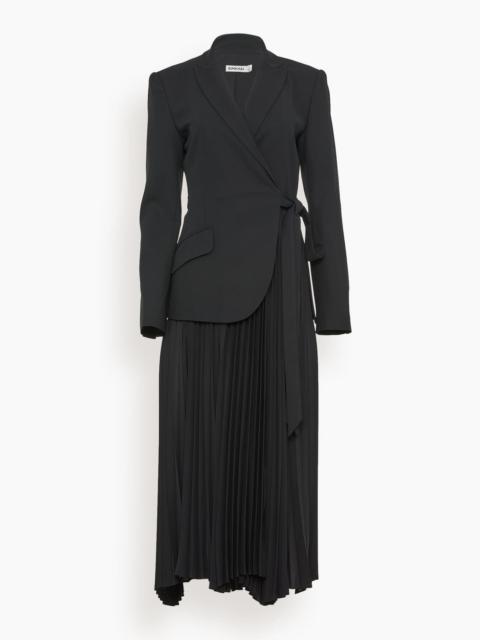 SIMKHAI Ambretta Combo Blazer Dress in Black