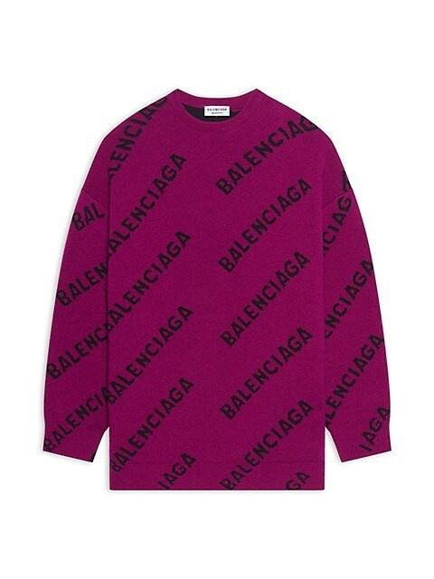 BALENCIAGA Allover Logo Sweater