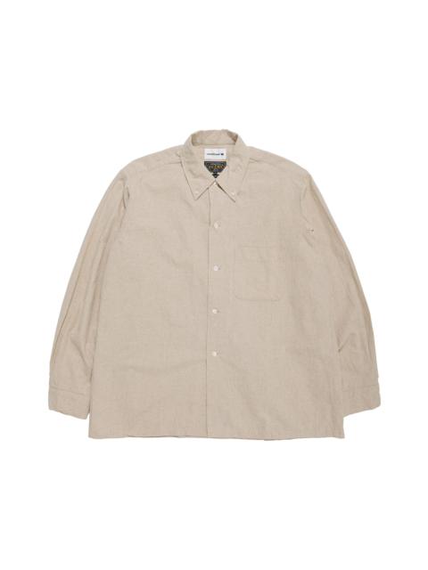 BEAMS PLUS Lost & Found Open B.D. Linen Cotton Beige