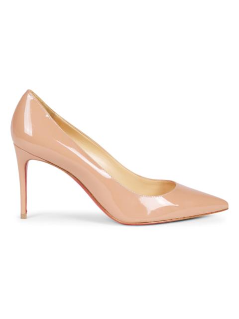 Christian Louboutin Women's Kate 85MM Patent Leather Pumps - Beige