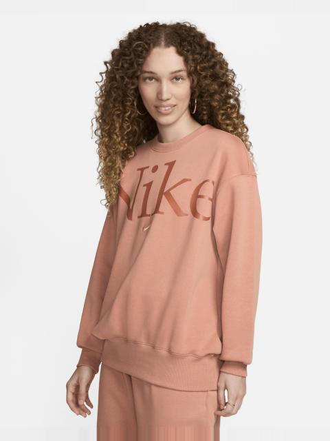 Nike Sportswear Phoenix Fleece Women's Oversized Crew-Neck Logo Sweatshirt