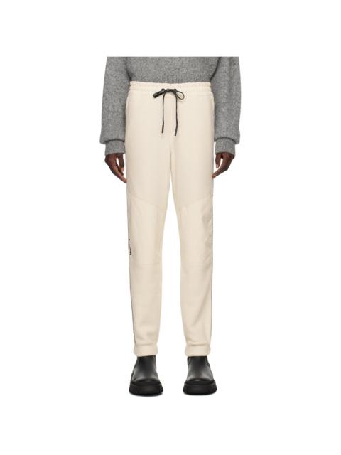 Moncler Grenoble Off-White Reflective Stripe Lounge Pants
