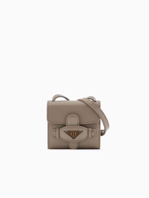 GIORGIO ARMANI ASV brushed leather mini crossbody