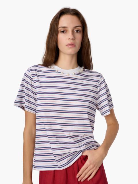 CAMI NYC MATTEA COTTON TEE SAILOR STRIPE