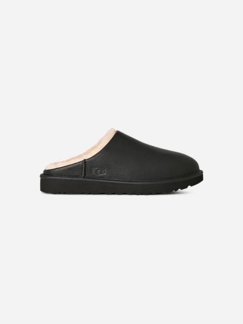 UGG ® Men's Classic Slip-On Noir Sheepskin Slippers in Black
