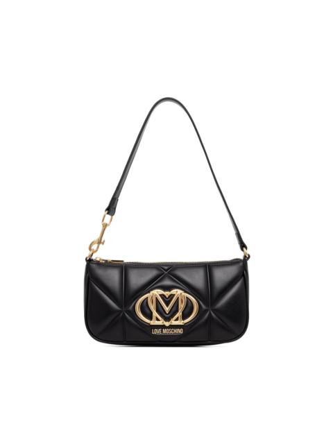 Moschino quilted logo-plaque tote bag