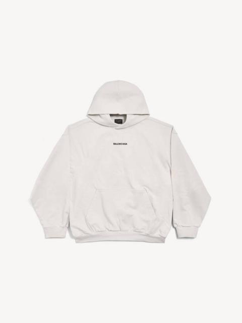 BALENCIAGA New Balenciaga Back Hoodie Medium Fit in Off White