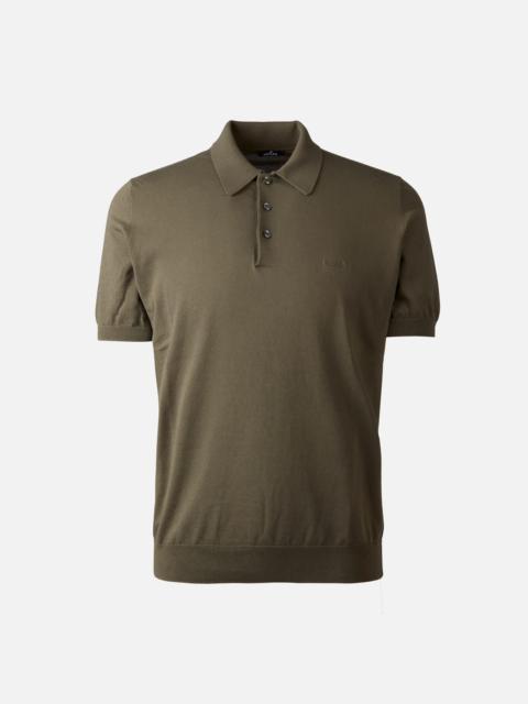 HOGAN Polo Shirt in Cotton Knit Green