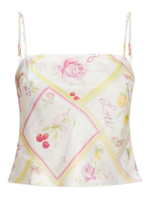 LoveShackFancy Cabi floral-print cami top