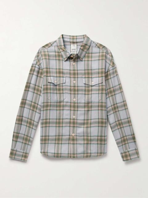 visvim Pioneer Checked Wool and Linen-Blend Flannel Shirt
