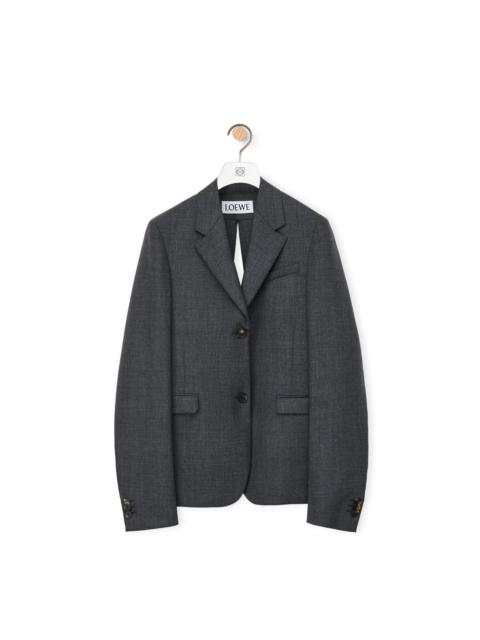 Tailored jacket in textured wool