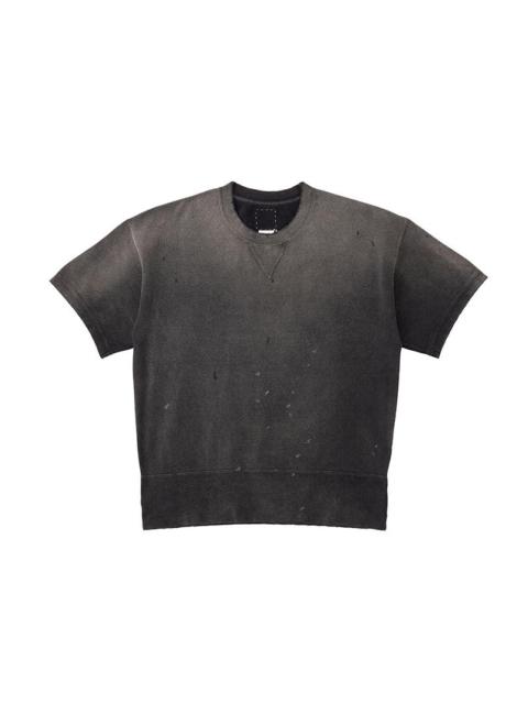 visvim COURT SWEAT S/S CRASH BLACK