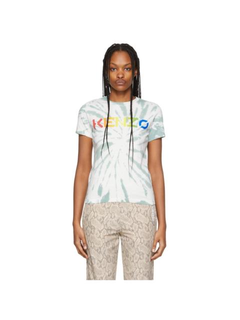 KENZO 로고 인쇄 동점dye T 셔츠