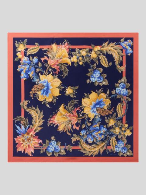 Etro SILK TWILL SCARF WITH FLORAL MOTIF