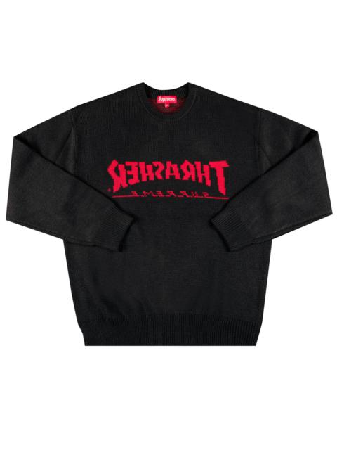 Supreme Supreme x Thrasher Sweater 'Black' | REVERSIBLE