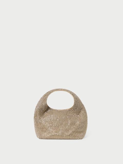 LOEFFLER RANDALL Kenzie Gold Diamanté Mini Bag