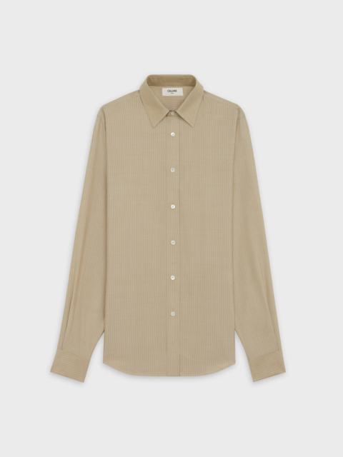 CELINE CLASSIC SHIRT IN STRIPED SILK